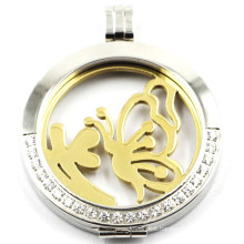 Most Popular Stainless Steel Locket Pendant with Coin Plates